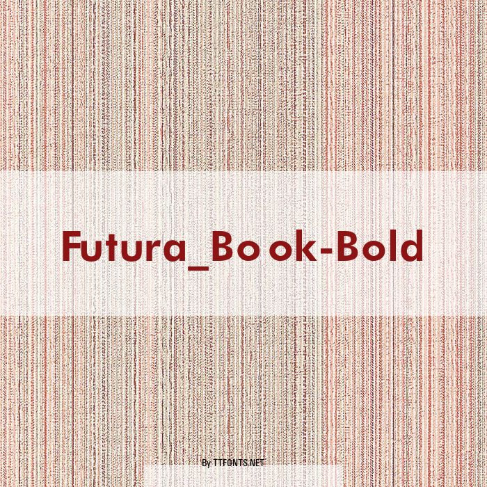 Futura_Book-Bold example